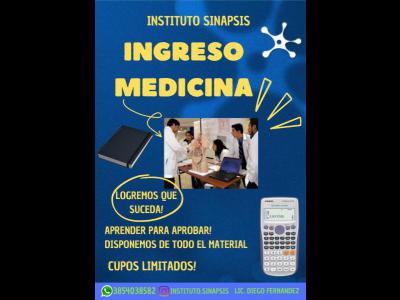 Servicios Clases y Cursos Ingreso medicina y otras carreras.